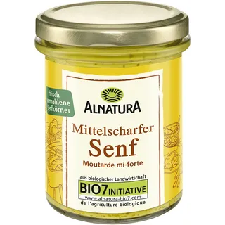 Alnatura Bio Senf mittelscharf, 200G
