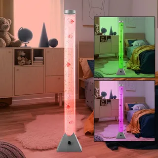 ETC Shop RGB LED Stehleuchte 120,0 cm transparent