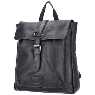 The Skandinavian Brand Damen Leder Rucksack Black