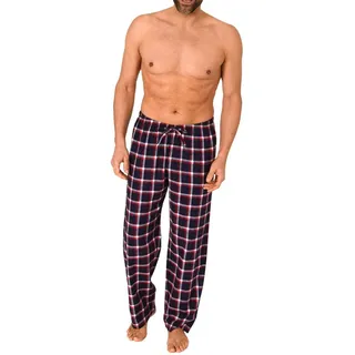 NORMANN Flanell Schlafanzug Pyjama Hose Karo - 76573 in rot | Gr.: 54