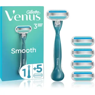 Gillette Venus Smooth Rasierer + 5 Klingen