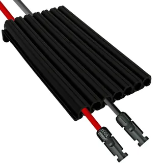 Dachdurchführung Solar (bis zu 7 Kabel mit 6 mm2 Dicke) - PV Kabeldurchführung für Solaranlage auf Ziegeldach - Solar-Kabeldurchführung Wasserdicht - Durchführung für Solarkabel (0% MwSt.)