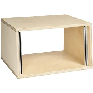 MUSIC STORE Studiorack, 6HE Birke MP Bausatz, Natur, 7° Schräg, Studio Rack
