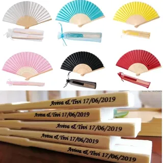 Personalisierbarer Fächer Mit Gravur, Handfächer Mit Gravur, Hochzeits-Handfächer, Personalisierbar, For Hochzeitsgeschenke, Personalisierte Gravur Holz Handfächer Hochzeit(30pcs)