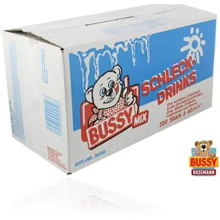 Bussy Mix Schleck Drinks, Früchtemischungen, 200er Pack (200 x 40 ml)