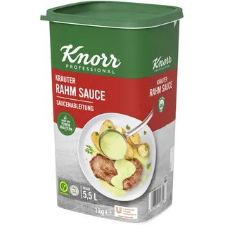 Knorr Kräuter Rahm Sauce Trockenmischung (helle, cremige Sauce und frischer Kräutergeschmack) 1er Pack (1 x 1 kg)