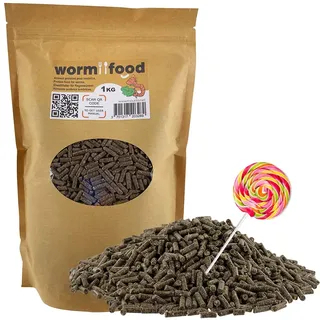 WormFood, Proteinfutter für Regenwürmer | Ideal für Zucht und Aufzucht (1kg)