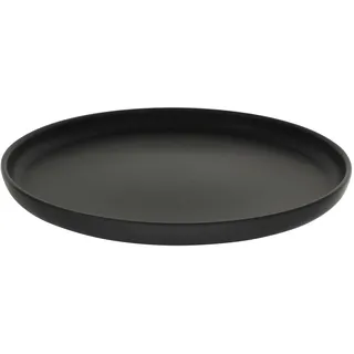 Creatable PorzellanHaus GmbH 6er-Set CreaTable Speiseteller Uno Ø 28 cm Steinzeug Schwarz