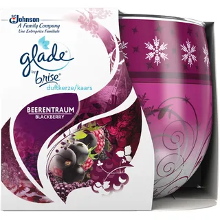 Glade (Brise) Duftkerze bis zu 30 Stunden Brenndauer, Duftkerze im Glas, Beerentraum, 1er Pack (1 x 120 g)
