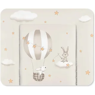 Julius Zöllner Softy 85x75 cm - Wickelunterlage - wasserdicht und abwischbar - Made in Germany – Oeko-Tex Standard 100 – Sternenfahrt