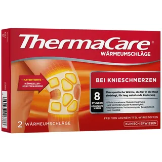 ThermaCare bei Knieschmerzen, 2 Stück, ThermaCare Knie-Pflaster gegen Osteoarthrose & Verspannungen, Originalware von Angelini Pharma Deutschland