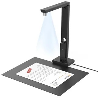 CZUR USB-Dokumentenkamera und Visualizer, A4 Dokumentenscanner tragbarer Scanner, für Lehr- und Klassenzimmer, Home-Office, kompatibel mit Windows, macOS (Lens800)
