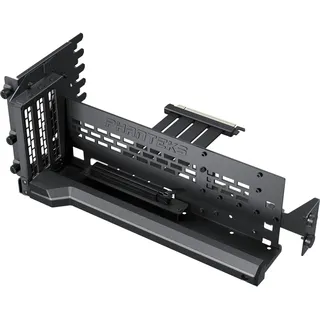 Phanteks Premium PCIe Gen5 Vertikale GPU-Halterung Schwarz | Verstellbare Grafikkartenhalterung mit PCI-Express 5.0 x16 Riser-Kabel und RGB-Beleuchtung