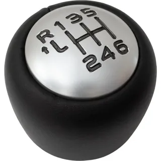 Peugeot 508 / 508 Sw 10-18 Schaltknauf Schwarzes Eco-leder + Silber 6-gang