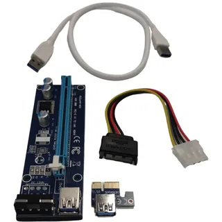Elegiant PCI-E Extender 16x Grafikkarten Adapter Erweiterter Kabelkartenadapt...