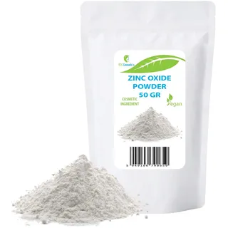 Zinkoxid (Zinc oxide Powder) - 50 gr - Kosmetischer Inhaltsstoff, hochreines Material, Nicht-Nano