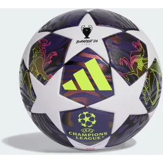 adidas UEFA Champions League Final League J290 Ball Dark Purple/White/Solar Yellow, 5