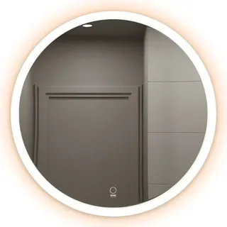 Home Deluxe - LED-Spiegel Rund - 3 verschiedene Lichtfarben - Antibeschlagssystem - 38 Watt Gesamtleistung I Wandspiegel Badspiegel Badezimmerspi... - Weiß