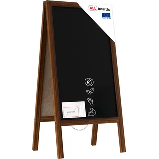 ALLboards Kundenstopper mit lackiertem Holzrahmen 100x60cm,