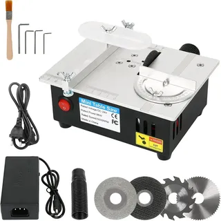 Vivitar Tischkreissäge Tragbare elektrische Minisäge, kompakt DIY-Schneidewerkzeug, Schneidemaschine mit einstellbarer Schnitttiefe, Tragbare Tischkreissäge für Schule und Zuhause, multifunktional anhebbare Klinge einstellbare Geschwindigkeit