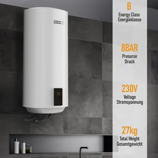 Aquamarin Verlag Aquamarin® Elektro SMART Warmwasserspeicher 30/50/80/100 L Boiler 2 kW 230 V