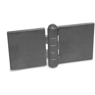 ganter norm Ganter Normelemente | Scharnier zum Anschweißen - GN 1366-ST-120-60-A-BL | Stahlprofil | BxL: 120x60 mm