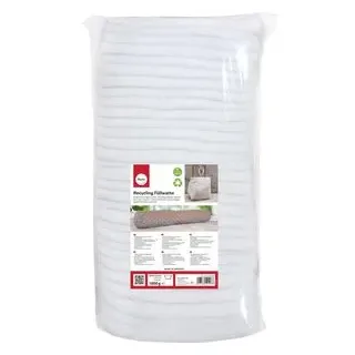 Rayher 3315400 Lagen, weiß, 1000g, waschbar, bis 30°C, antiallergisch, 100% Polyester,