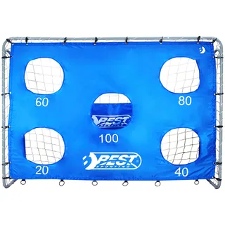 Best Sporting Fußballtor »Mit Torwand 5 Schusslöcher«, (Set), 240 x 170 cm blau