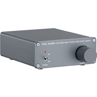 Fosi Audio TDA7498E HiFi Verstärker 320Watt, Mini Hi-Fi Vollverstärker für Passivlautsprecher, 2-Kanal Stereo Audio 160W x 2 Klass-D Verstärker