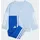 Kids Jogginganzug glow blue/white 80