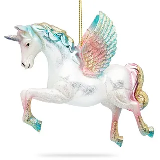 SIKORA Einhorn Christbaumschmuck Glas Figur Weihnachtsbaum Anhänger