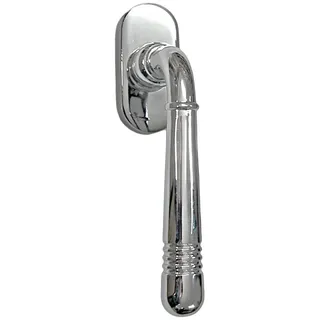 Fenstergriff Fenstergriff Set FG Helena 1673 Chrom Rasterolive Fensterbeschlag, 1 x FG Helena Chrom, L: 12.4 cm, 45 Grad Rasterung silberfarben