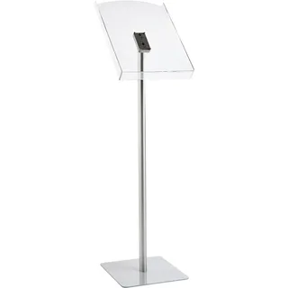 Infoständer Acryl A3, Aluminium|Stahl, silber