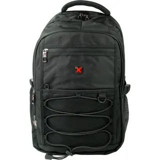 travel n meet Laptoprucksack, Rucksack gepolstert schwarz Herren ORD4219S | Schwarz