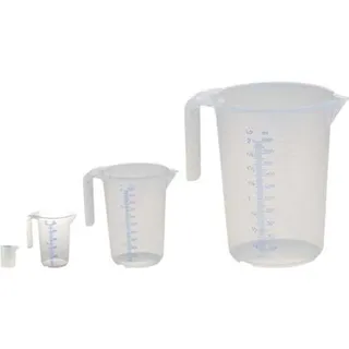 Hünersdorff Messkannenset PP transp.Griff offen HÜNERSDORFF