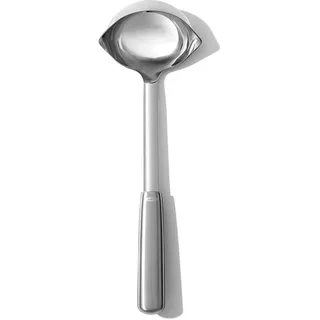 Oxo Suppenlöffel, Silber, Metall, 33 cm, Kochen, Küchenhelfer, Schöpfkelle