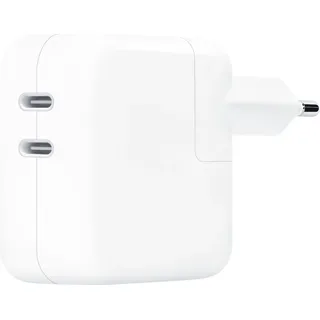 Apple USB-C Power Adapter Dual USB-Netzteil [USB-C], 35W (MNWP3ZM/A)