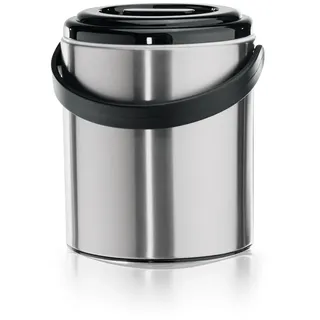 Was Germany - Eiseimer, 1,6 ltr., Ø 14 cm, mit Kunststoffzange und perforiertem Einsatz, Edelstahl