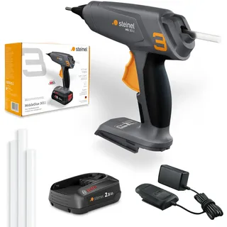 Steinel Akku-Heißklebepistole MobileGlue 3011 Set inkl. 3 Klebesticks