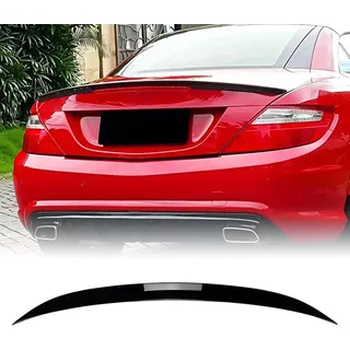 GKXTLTONG Auto Heckspoiler für Mercedes Benz SLK R172 Black 2011-2015, Look Body Kit Rear Wing Trunk Spoiler Wing Tail Improved Handling Rear Boot Aerodynamic,A/Gloss Black