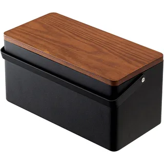 Yamazaki Nähkasten schwarz Holz, 14x27 cm, Haushaltsreinigung, Haushaltsgeräte