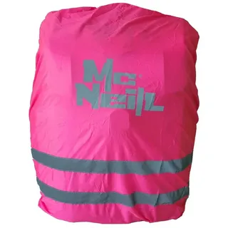 McNeill Regenhaube mit reflektierendem Logo + Doppelstreifen pink