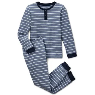 Tchibo - Kinder-Pyjama - Hellblau/Gestreift - Kinder - Gr.: 170/176 - blau - 170/176