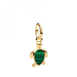 Pandora Grüne Schildkröte Gold 763823C01