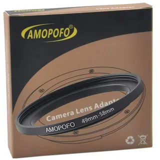 49mm bis 58mm Metall Filter-Ring,49-58mm Step up Filteradapter Ring - von Kamera Objektiv mit 49mm Filtergewinde auf 58mm Filter-Ring