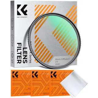 K&F CONCEPT Filter 67mm Black Promist 1/4 aus Optisches Glas mit Multi-Nano-Beschichtung für Videoaufnahmen/Portraitfotografie (Nano-Klear)