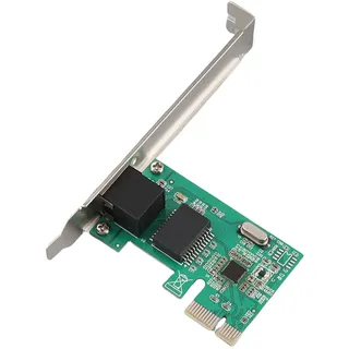 Annadue Netzwerkkarte für Realtek RTL8111E, 10/100/1000Mbps PCI-E Gigabit-Ethernet-Netzwerkkartenadapter, Support Plug and Play, für 98SE/Windows ME.