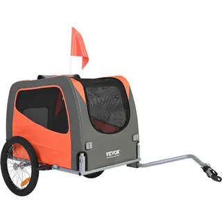 Vevor Hundeanhänger grau/orange 2023
