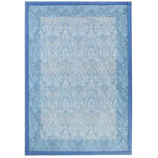 Plaid ISOLABELLA, Bassetti, aus Baumwolle mit Paisleymuster blau 155 cm x 220 cm