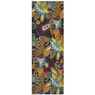 Atticgo Küchenläufer, Mehrfarbig, Textil, Paisley, Rechteckig, 52x100 cm, waschbar, antistatisch, leicht zusammenrollbar, rutschfeste Unterfläche, Teppiche & Böden, Teppiche, Teppichläufer